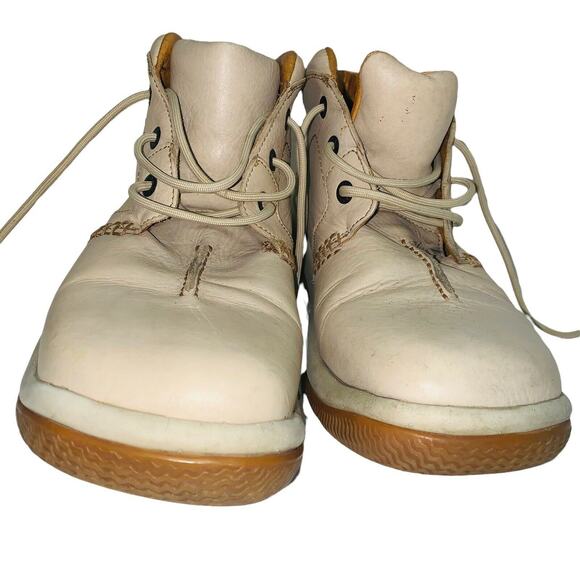 Bob Marley Chukka Shoes Boots Ivory Dress Casual Comfortable Leather Sz 12 Mens